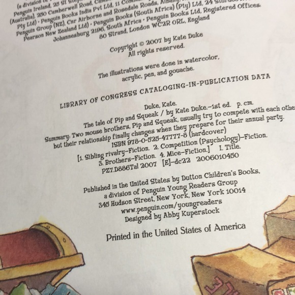 The Tale of Pip & Squeak by Kate Duke - Picture 3 of 3